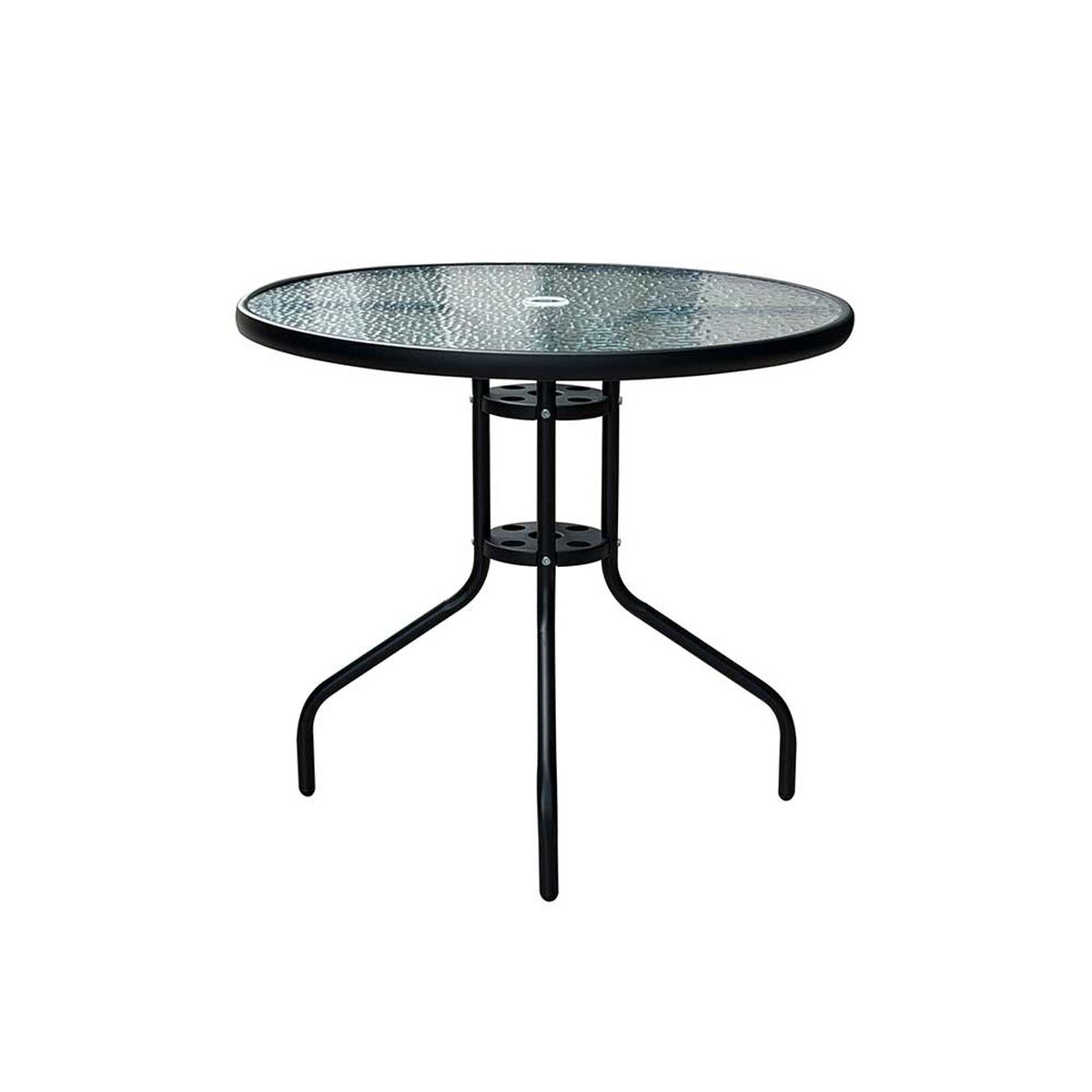 Juego de Comedor Terraza Casanova 4 Sillas Negro