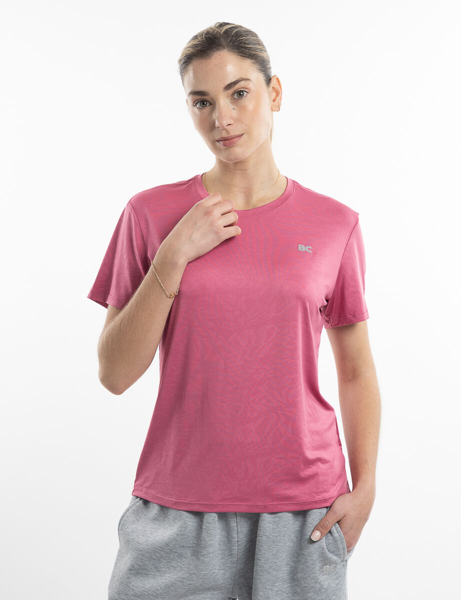 Polera Deportiva Manga Corta Mujer Black County
