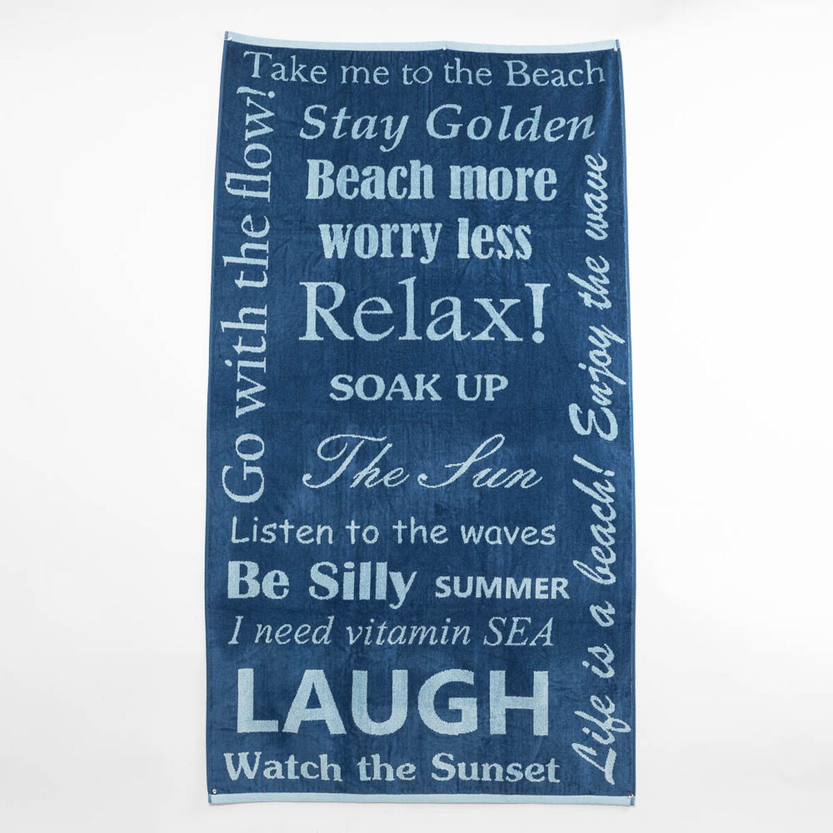 Toalla de Playa Jacquard Casanova Words