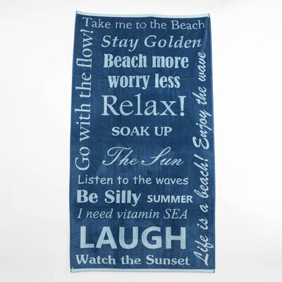 Toalla de Playa Jacquard Casanova Words