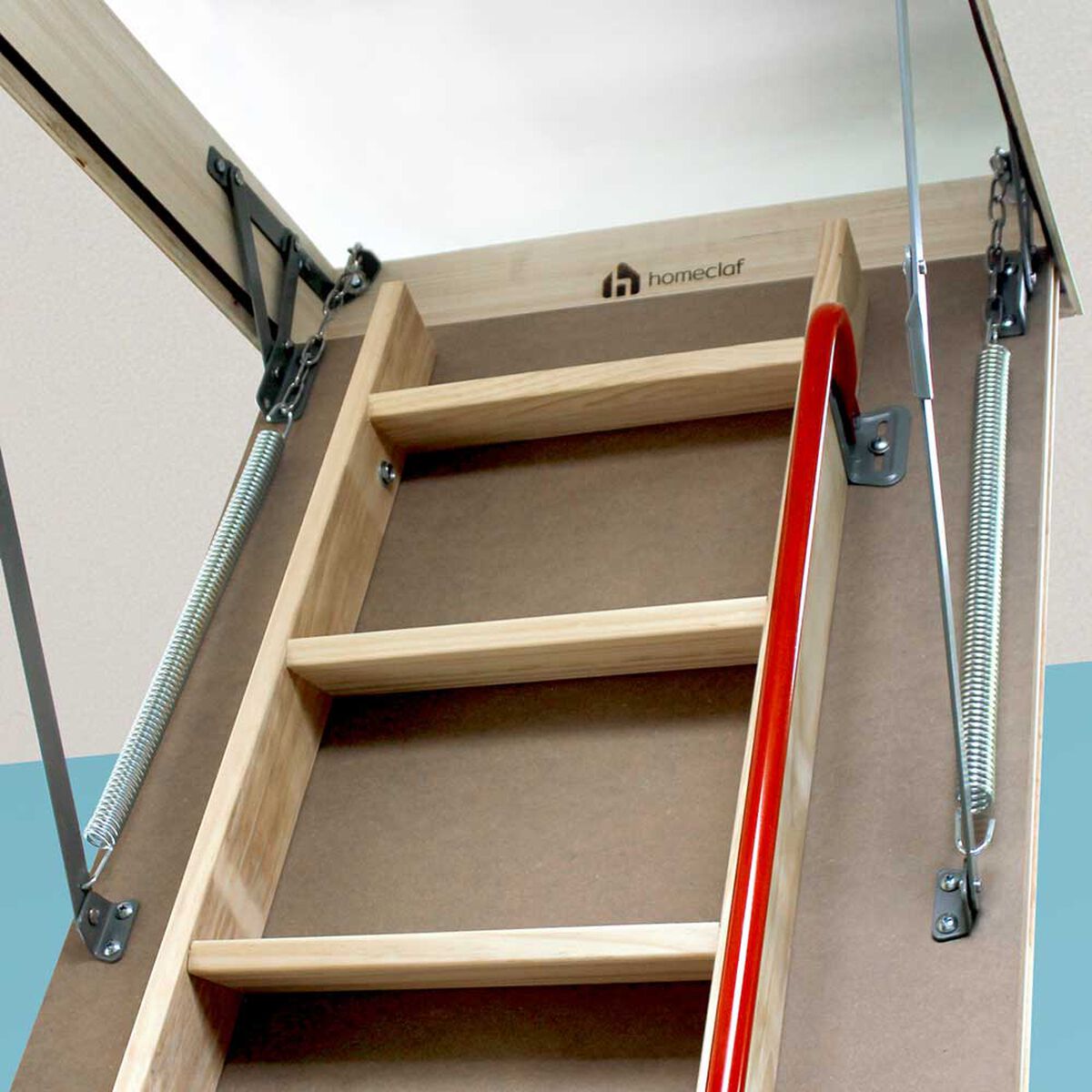 Escalera Ático Homeclaf 70 x 120 cm Café