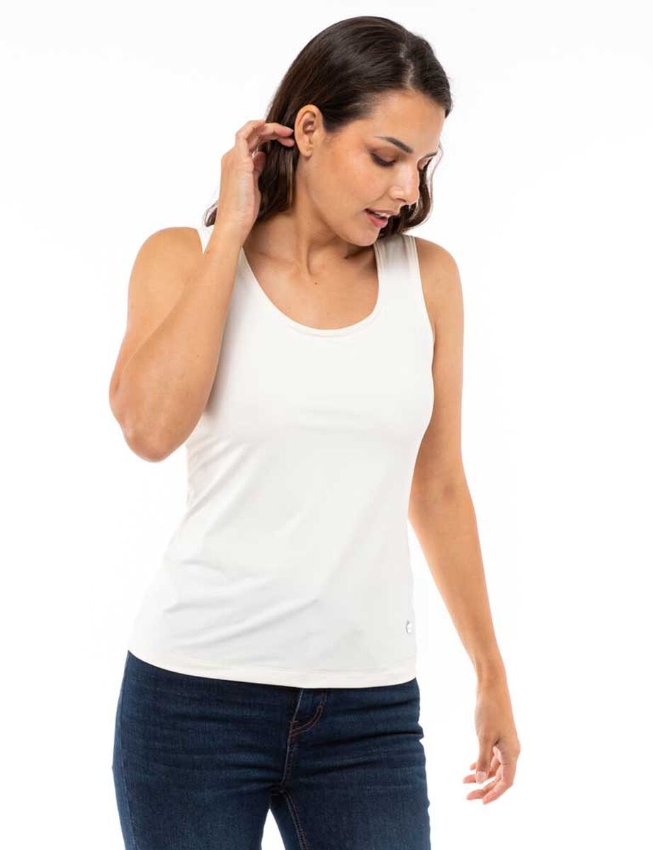 Polera Lisa Sin Mangas Mujer Zibel