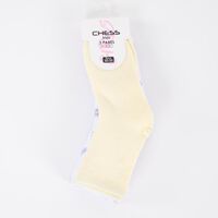 Pack 3 Calcetin Largo Niña Chess Lila