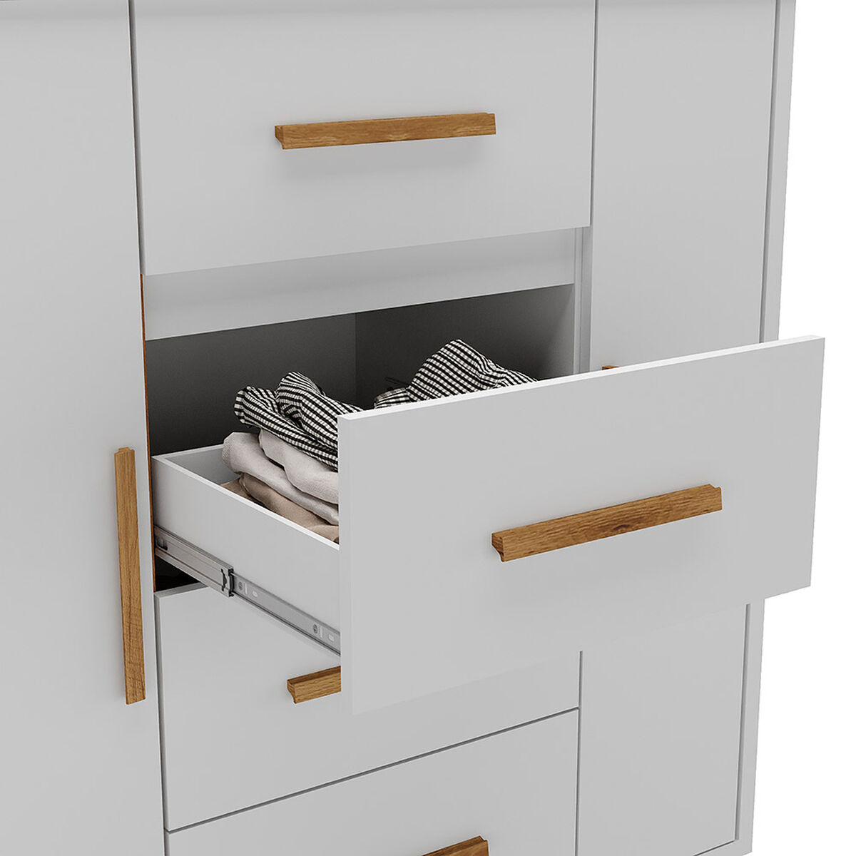 C&oacute;moda Di Poretti Design Kyra 4 Cajones 2 Puertas Blanco