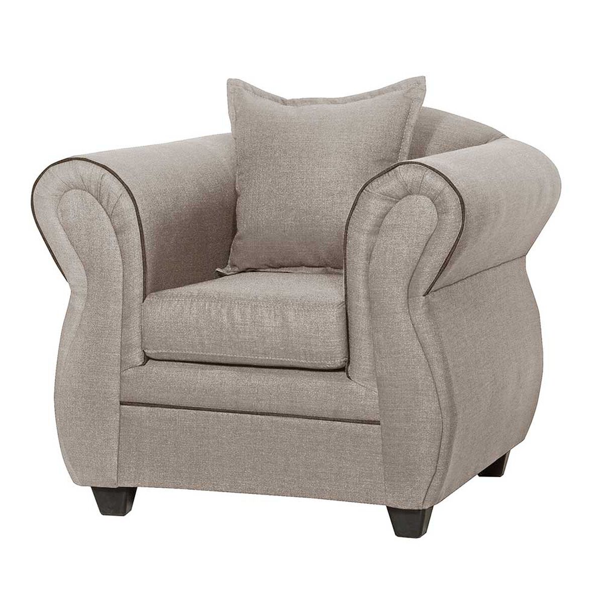 Juego de Living Black Factory Emili 4 Cuerpos Beige