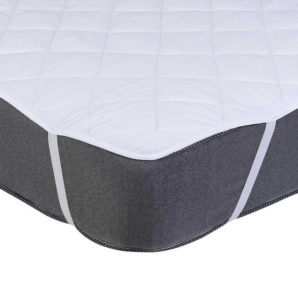 Cubrecolch&oacute;n Mashini Linea Hotel 1,5 Plazas Liso Blanco