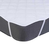 Cubrecolchón Mashini Linea Hotel 1,5 Plazas Liso Blanco