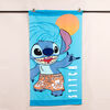 Toalla de Playa Disney-Stitch Sunse 70x140 cm + Jockey y Bolso