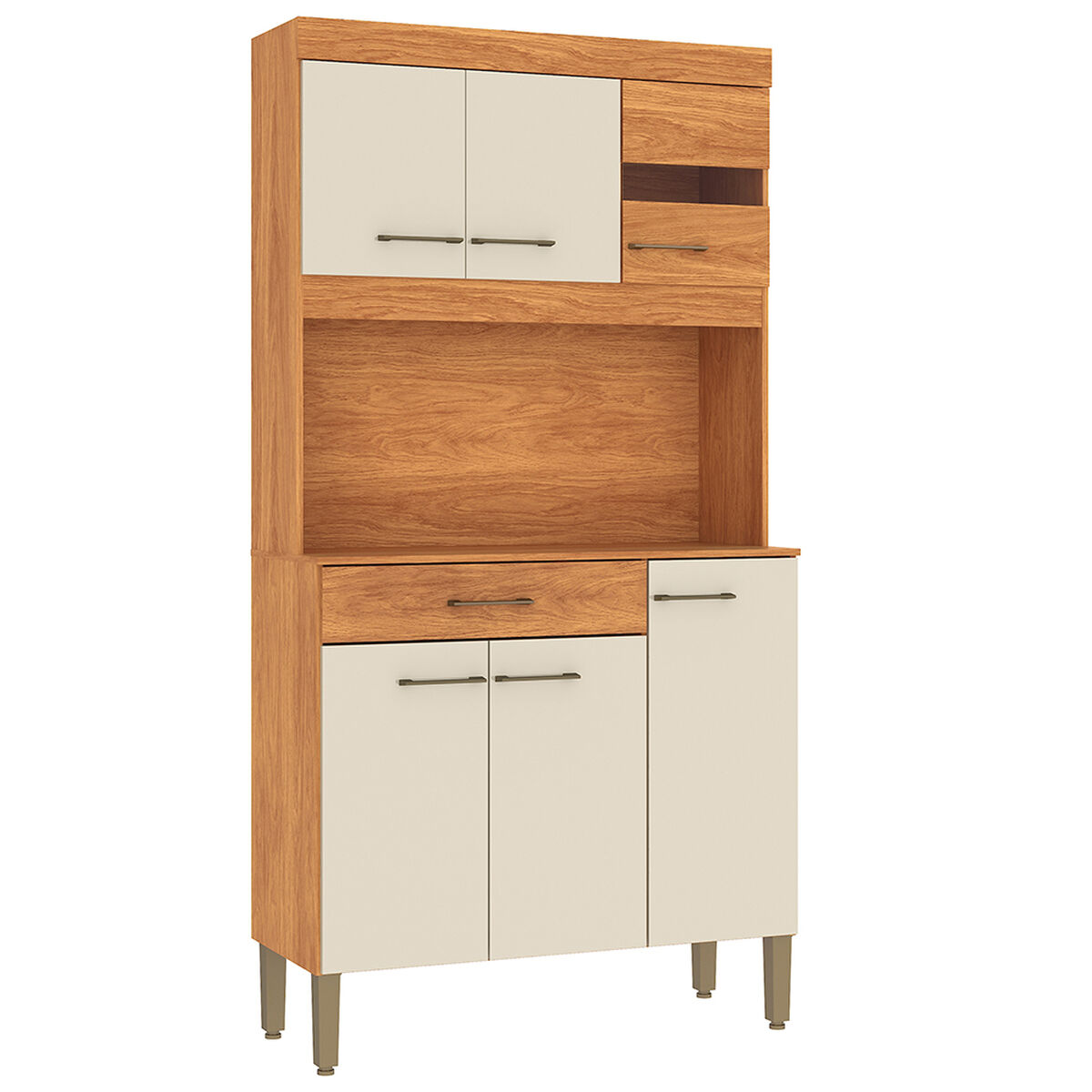 Kit Cocina Vekkahome Carla 5 Puertas Beige