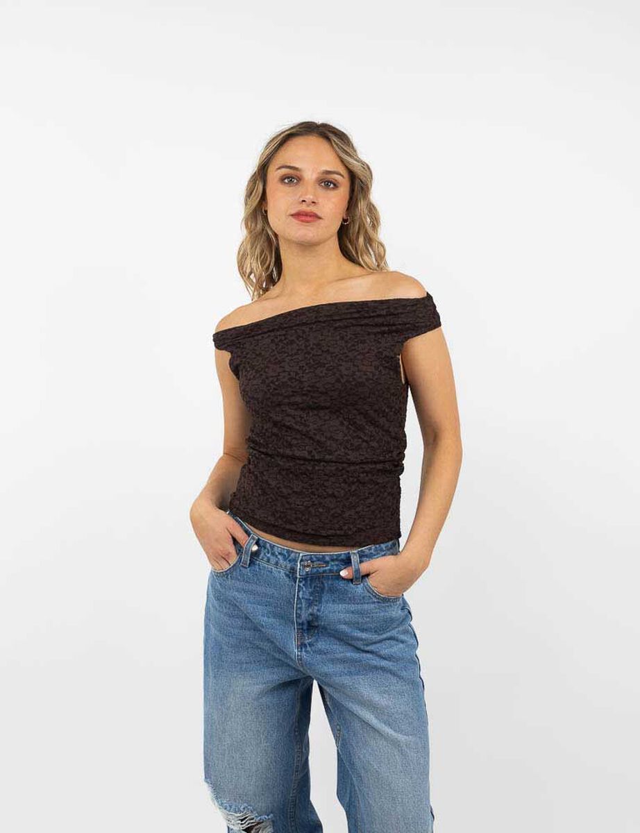 Polera Bardot Mujer Icono