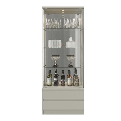 Imagen 2 del producto Vitrina Di Poretti Diamante 2 Puertas 2 Cajones Blanco