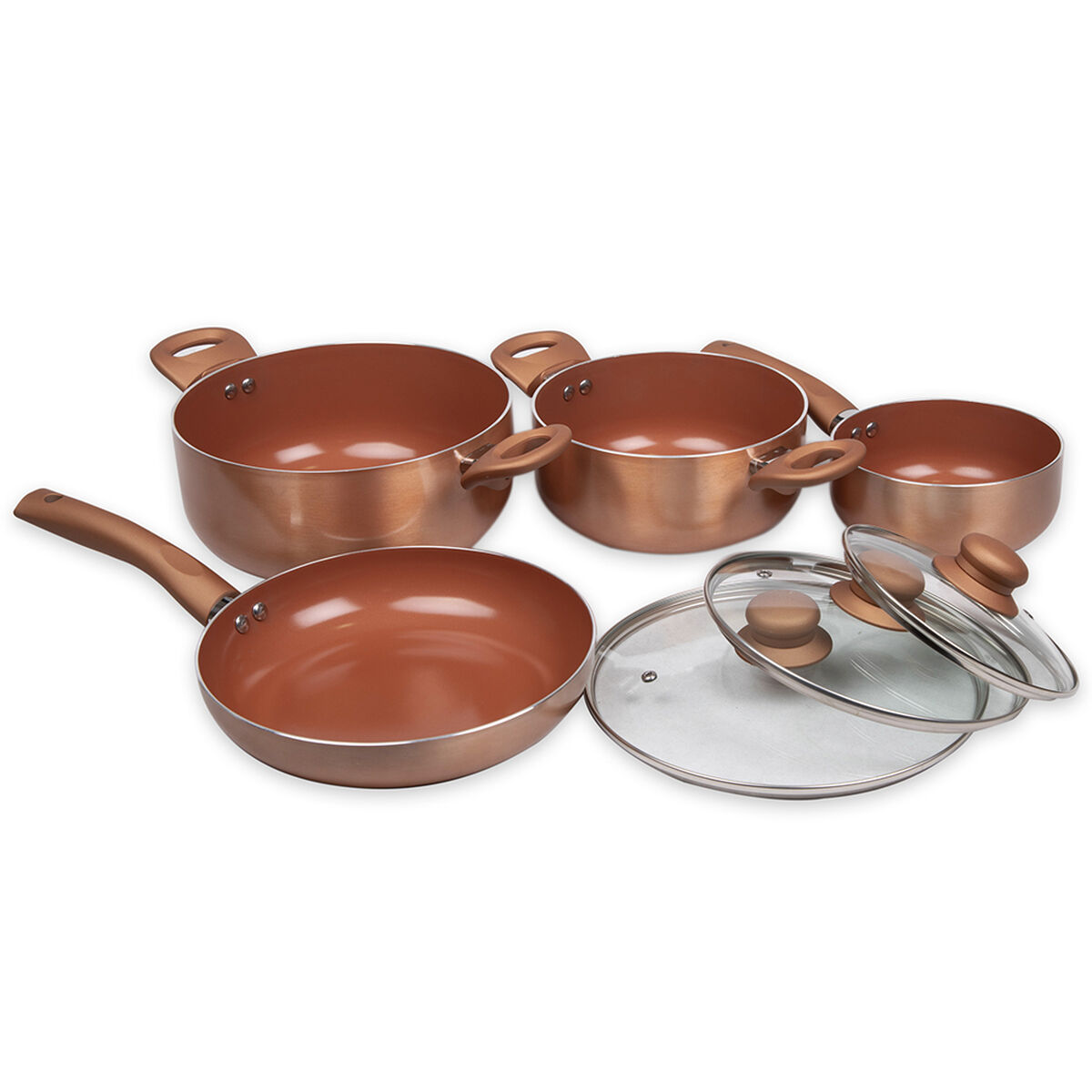 Bater&iacute;a Doral New Montecarlo Acero Inoxidable 7 Piezas