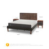 Cama Europea CIC King Smart + Respaldo Baker + 2 Veladores