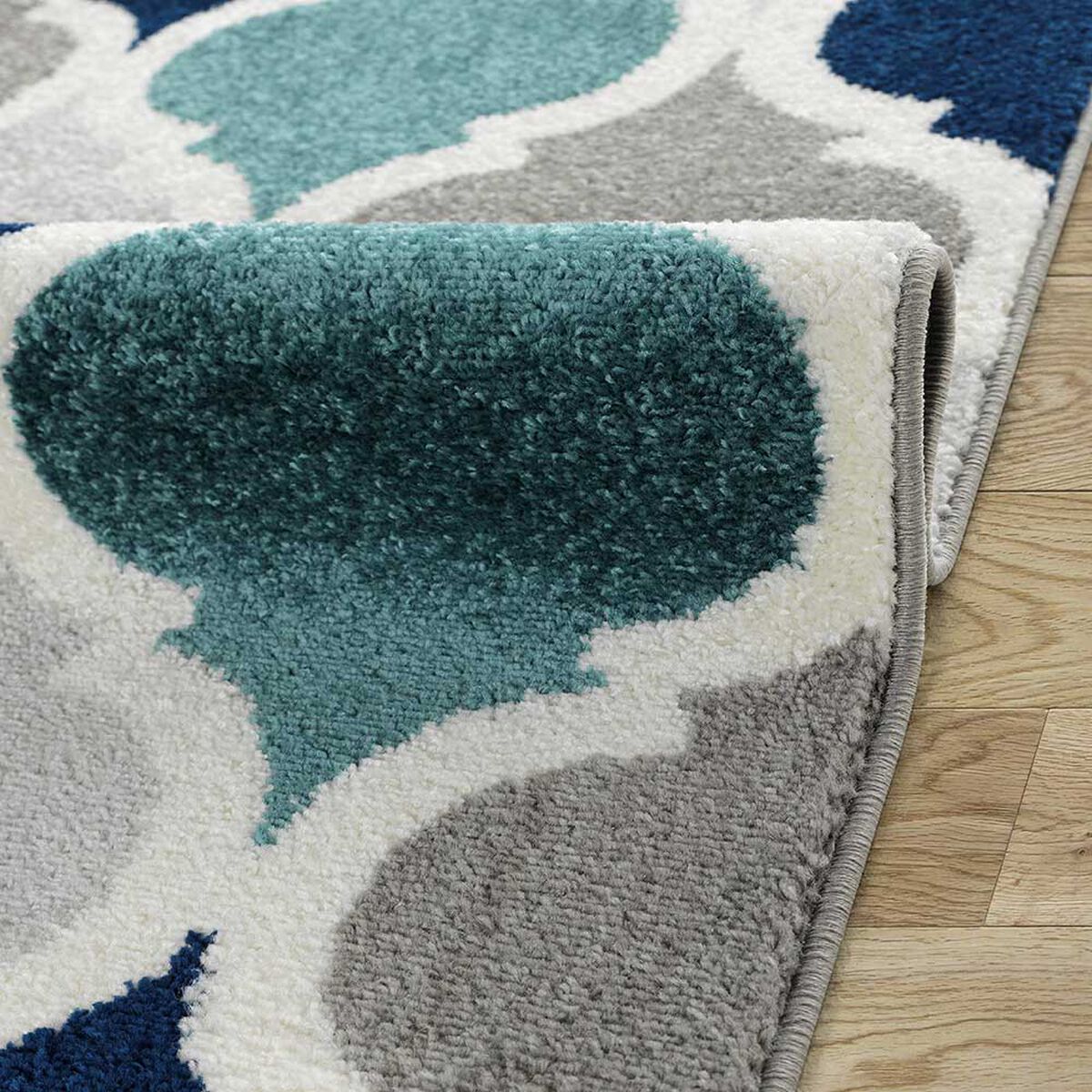 Alfombra  Modalfo Florida Turquesa 160 x 160 cm