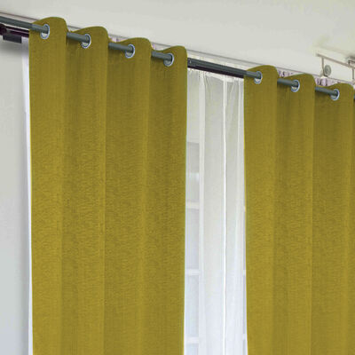 Imagen 2 del producto Combo Cortinas Doral Camila 220 x 140 cm Mostaza