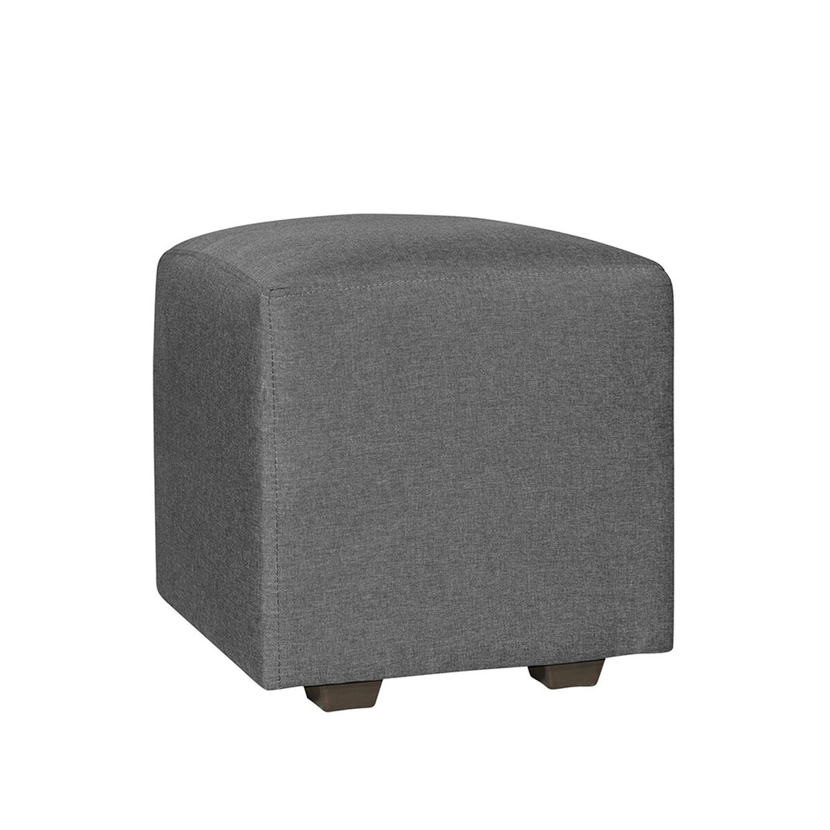 Juego de Living Innovamuebles Kahlo Sofá 3 Cuerpos + Dos Pouf 1 Cuerpo Gris Oscuro