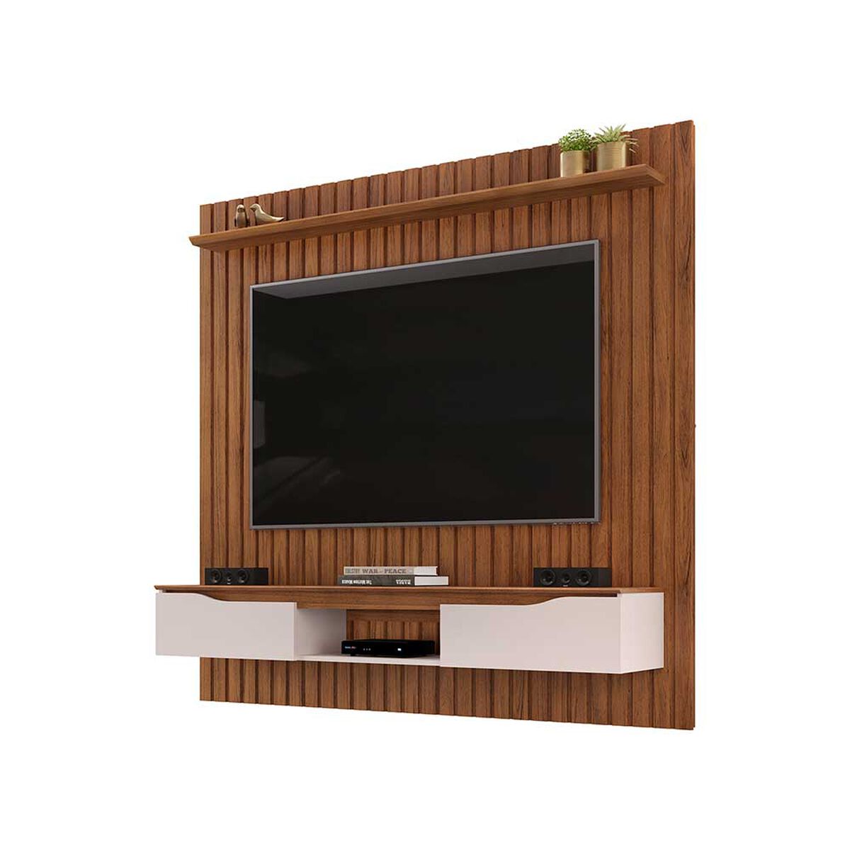 Panel TV Vekkahome Isaac Hasta 70" Caf&eacute;