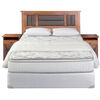 Box Spring  2 Plazas Flex Innova Lorraine + Madera + Textil