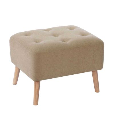Pouf Latam Home Lyon Lino Beige