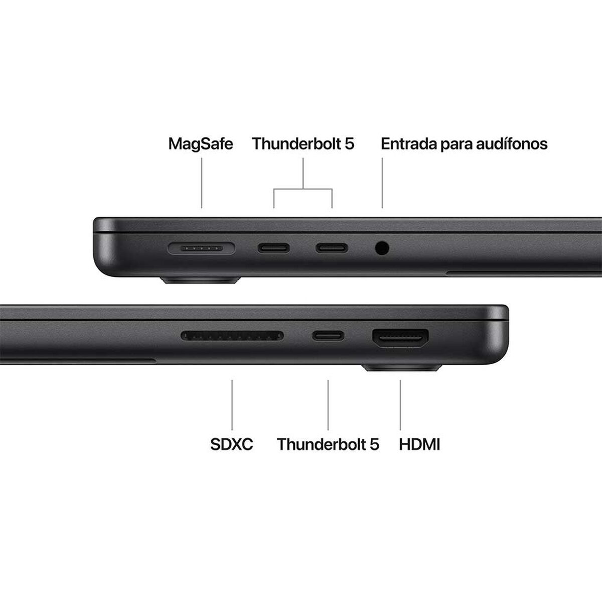 Notebook Apple MacBook Pro Chip M4 Pro 24GB 1TB SSD 14,2" Negro Espacial