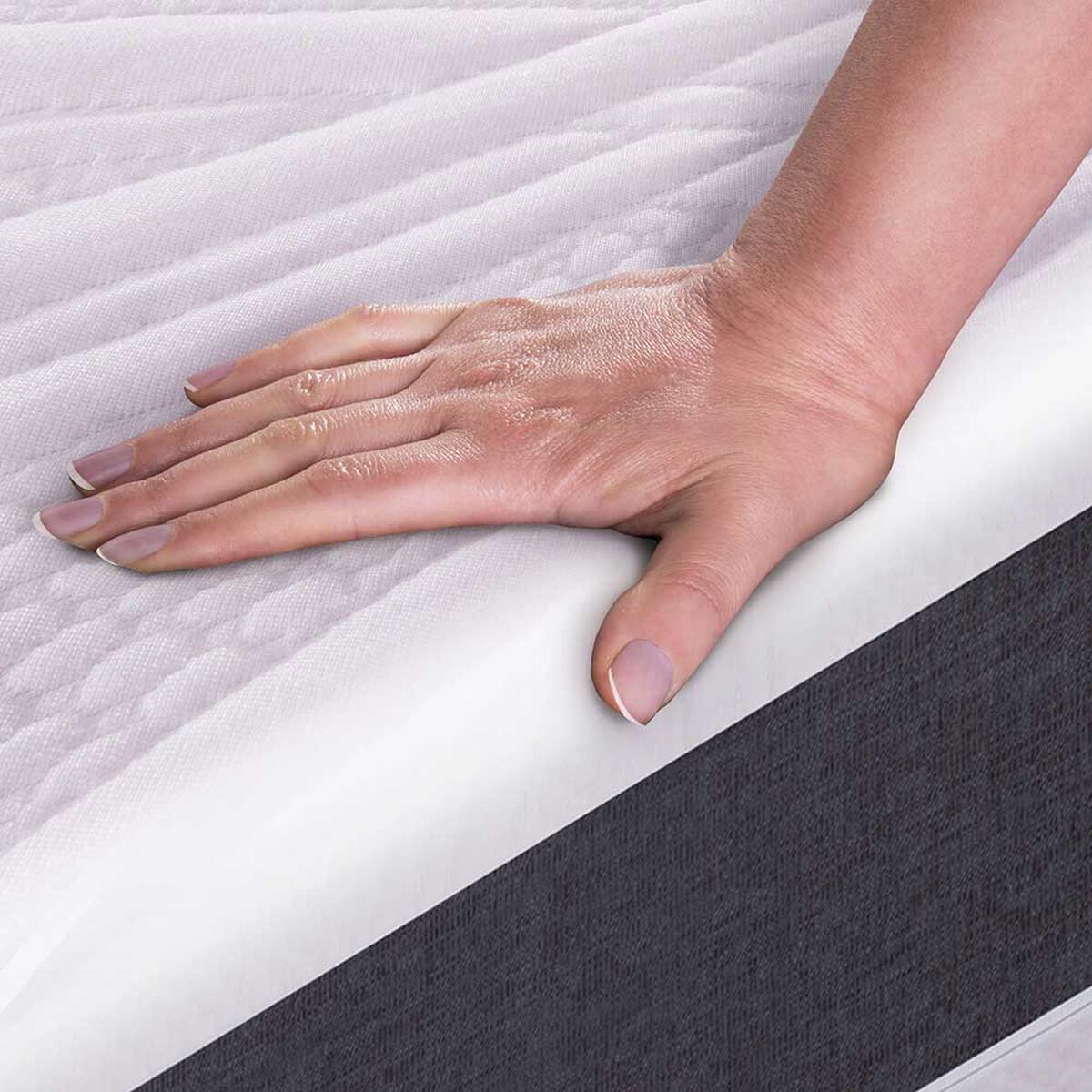 Cama Europea CIC Base Dividida 2 Plazas Ortopedic + Set 2 Almohadas Da Soft Sleep