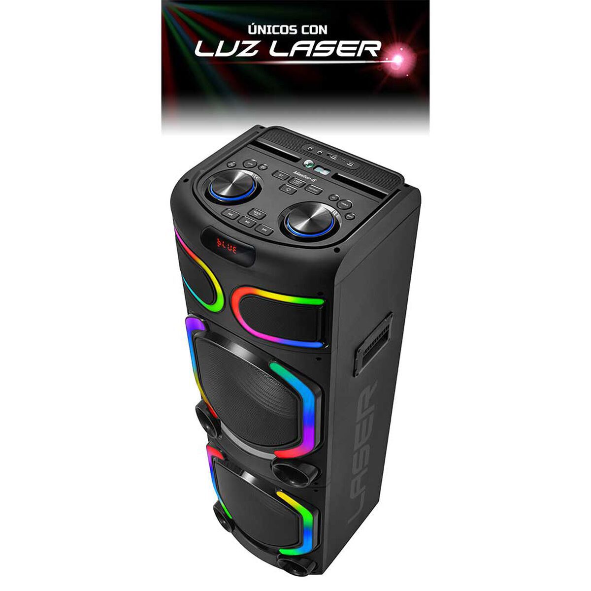 Minicomponente L&aacute;ser Master-G MG Supernova Karaoke Negro