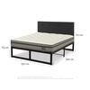 Cama Iron Smart Belsogno 2 Plazas Signature + Respaldo Black
