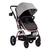 Coche Cuna Paseo Bebe Vox Gris Bebesit