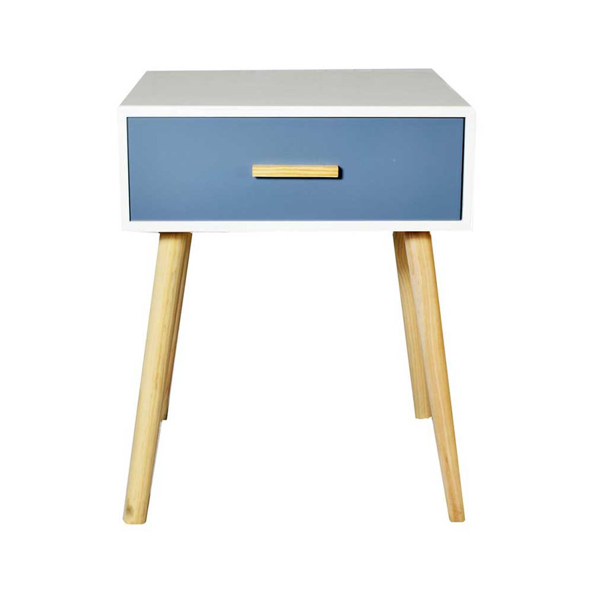 Velador Britbox Dover Blanco 1 Cajón