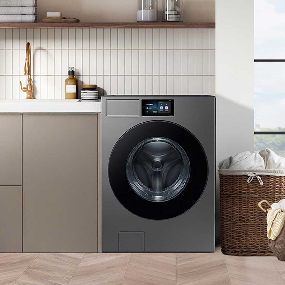 Samsung Lavadora WF90F25ADSZS 25 kg. Carga Frontal Acero Oscuro