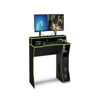 Escritorio Gamer Vekkahome Link Negro Verde