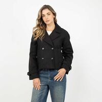 Abrigo Mujer Zibel Negro, Print-1