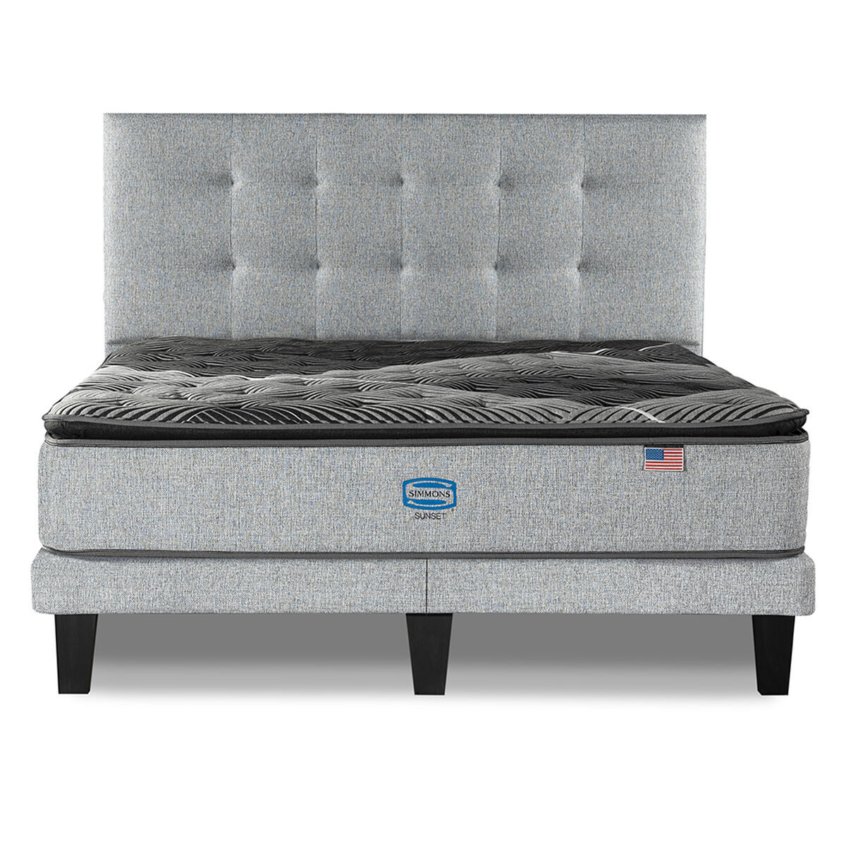 Cama Europea Simmons 2 Plazas Sky