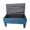 Banqueta Baúl Derecho Muebles HVM Ban Azul Marino