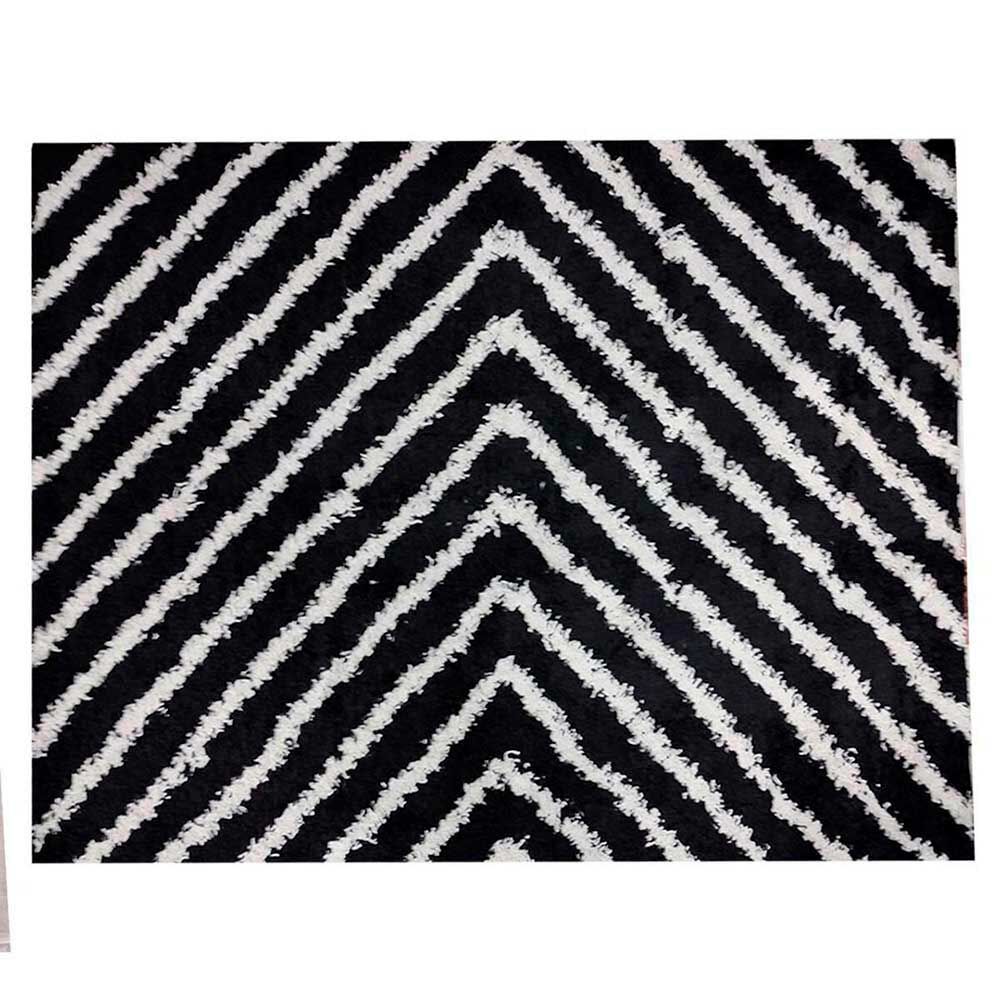 Alfombra Idetex Shaggy Guiza 230 x 170 Negro