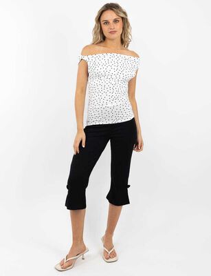 Imagen 2 del producto Polera Bardot Mujer Icono Blanco, Negro