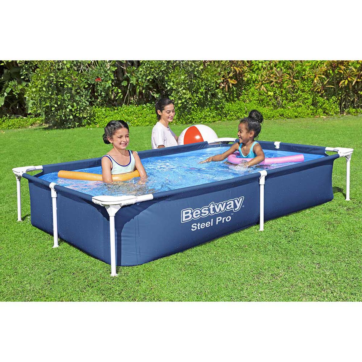 Piscina Estructural Bestway Steel Pro Azul 221 x 150 x 43 cm 1200 lt 