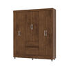 Clóset Vekkahome Americano 6 Puertas 2 Cajones Café