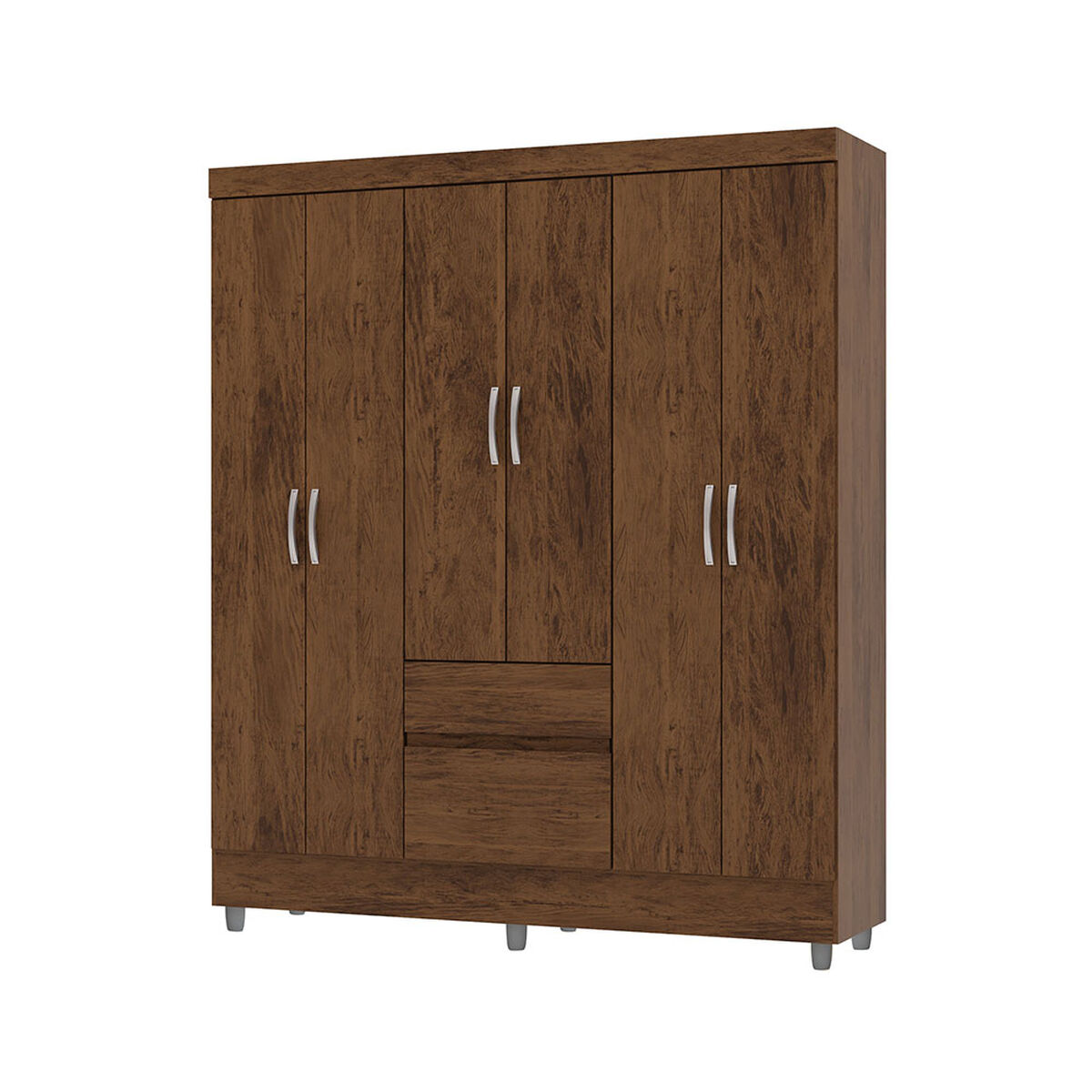 Clóset Vekkahome Americano 6 Puertas 2 Cajones Café