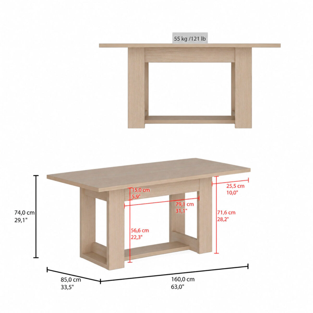 Mesa de Comedor Tuhome Volterra Cartagena