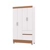 Closet Vekkahome Americano 4 Puertas 2 Cajones Blanca