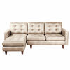 Sof&aacute; Cuero Latam Home N&aacute;poles Chaise Longue 2 Cuerpos Izquierdo