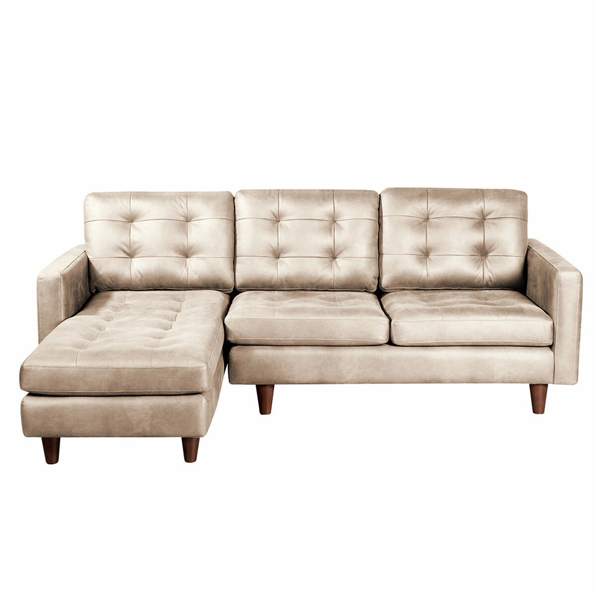 Sof&aacute; Cuero Latam Home N&aacute;poles Chaise Longue 2 Cuerpos Izquierdo