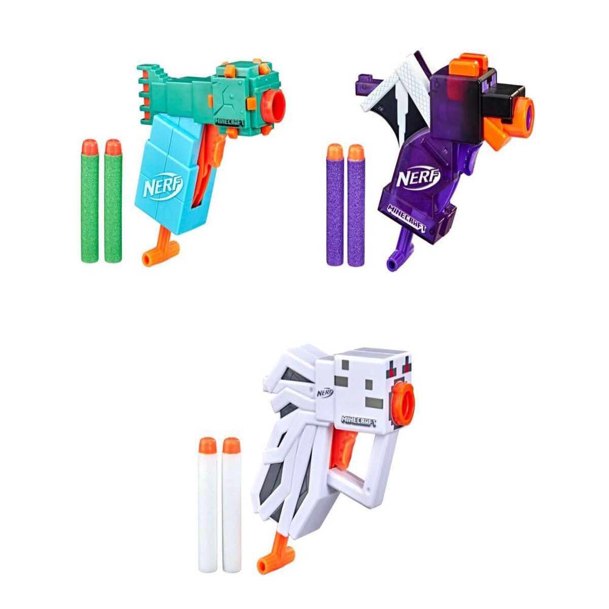 Lanzador Nerf Minecraft Surtido