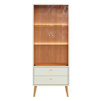 Vitrina Roca Salvador 2 Puertas 2 Cajones Blanco