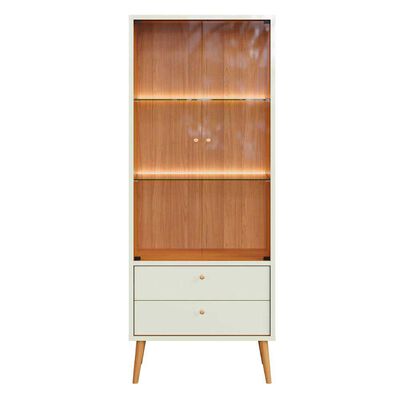 Imagen 1 del producto Vitrina Roca Salvador 2 Puertas 2 Cajones Blanco