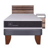 Cama Europea CIC 1,5 Plazas Ortopedic + Respaldo + Velador