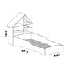 Cama Infantil Decocasa 1 Plaza Casinha Rosa