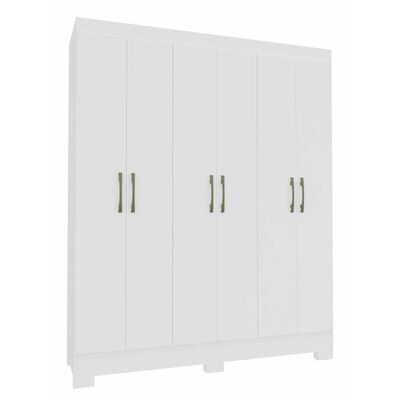 Clóset Vekkahome Roma 6 Puertas 1 Cajón Blanco