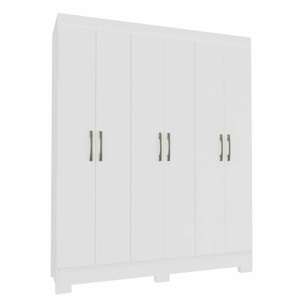 Clóset Vekkahome Roma 6 Puertas 1 Cajón Blanco